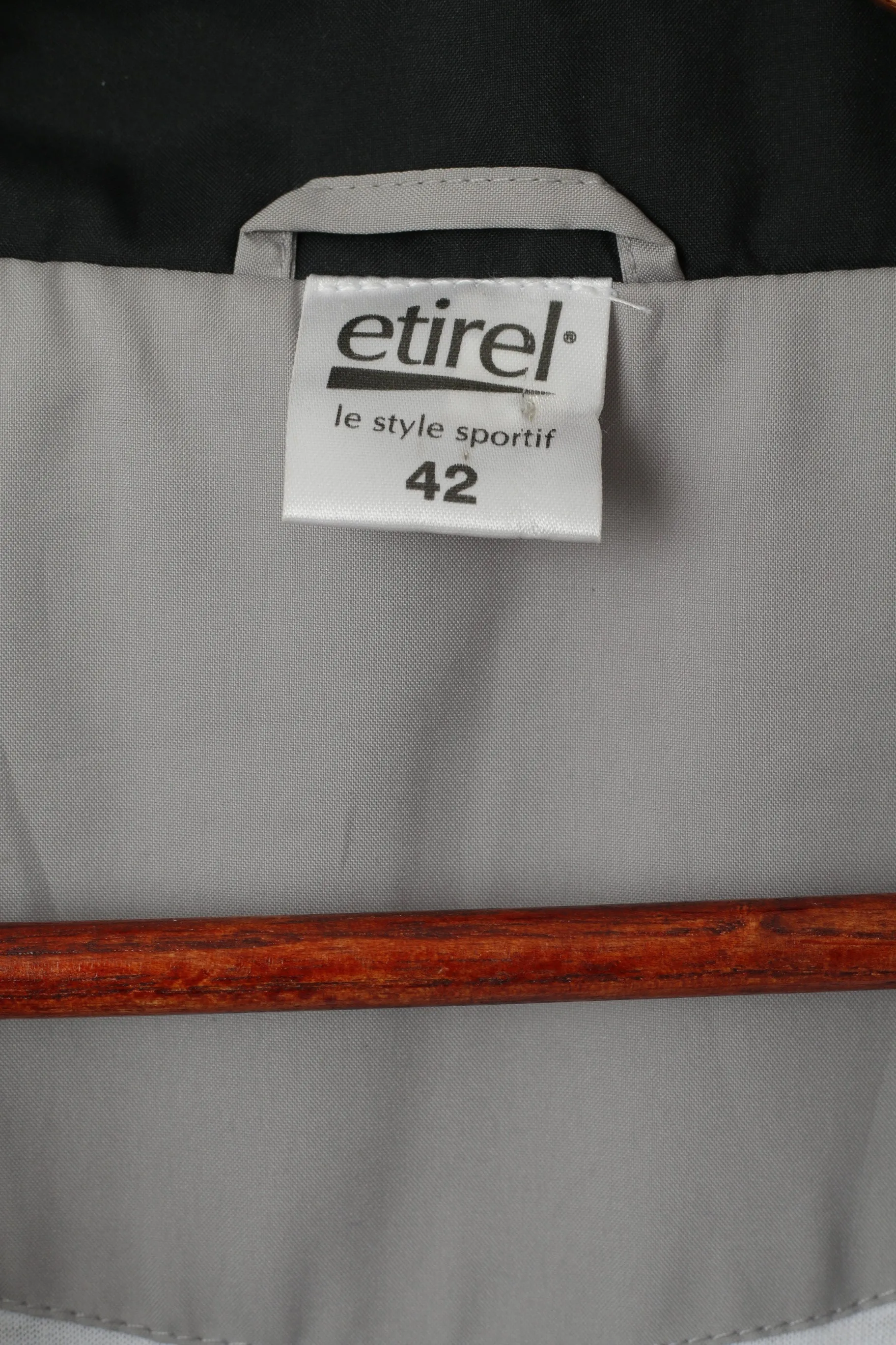 Etirel Le Style Sportif  Women 42 L Jacket Gray Sportswear Zip Up Lightweight Top