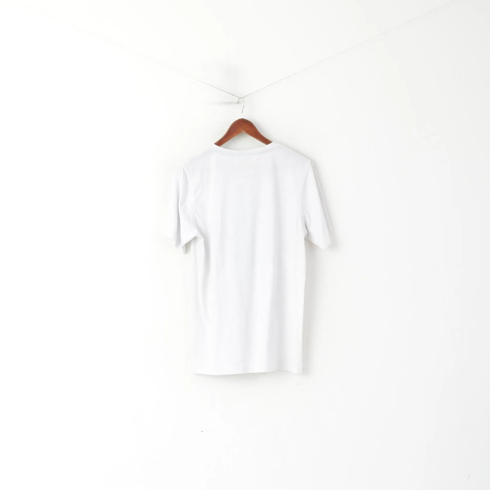 Everton Men M T- Shirt White Cotton Football Club Logo Sportswear Top