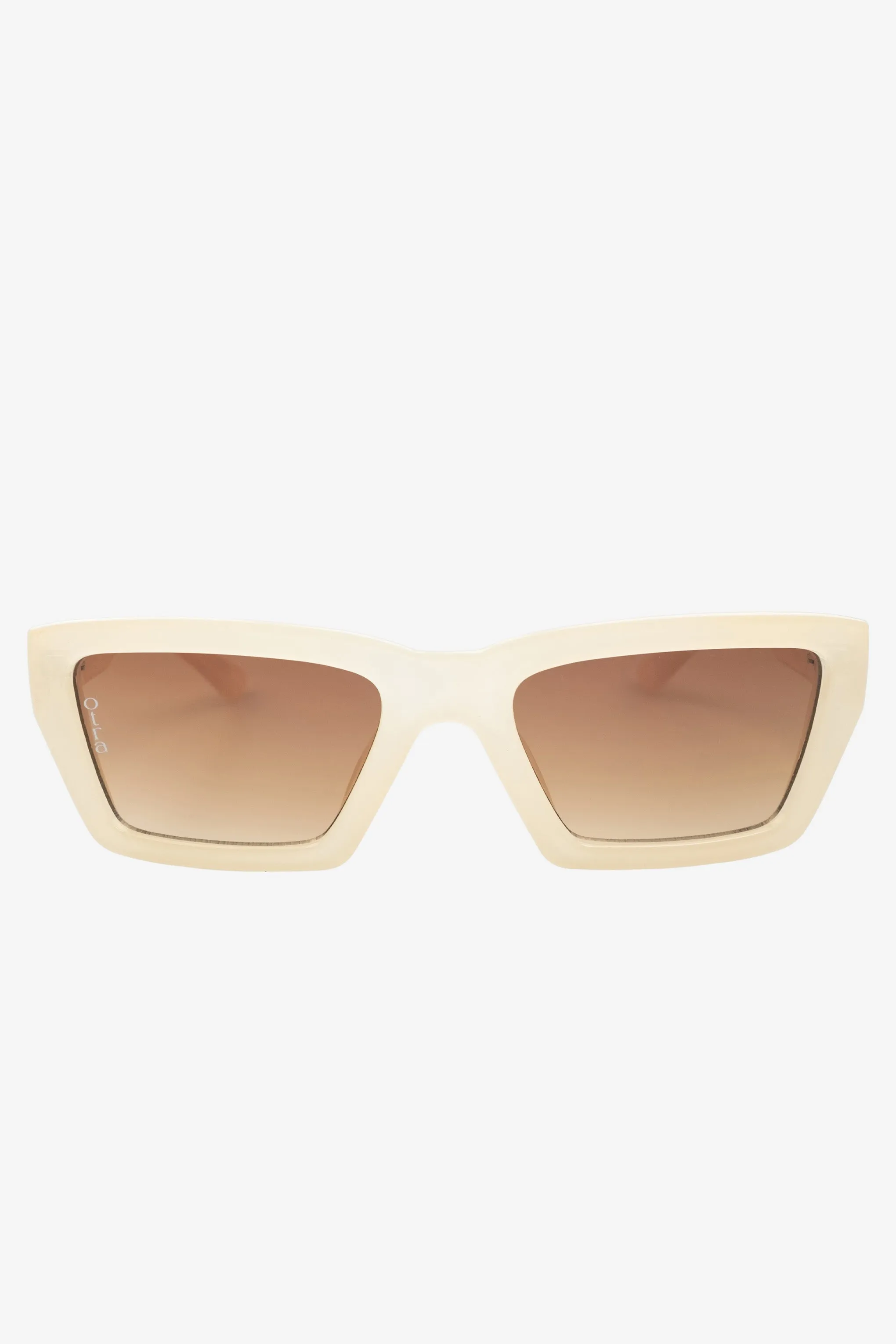 Fairfax | Otra Ivory Square Brown Tinted Sunglasses Club L London