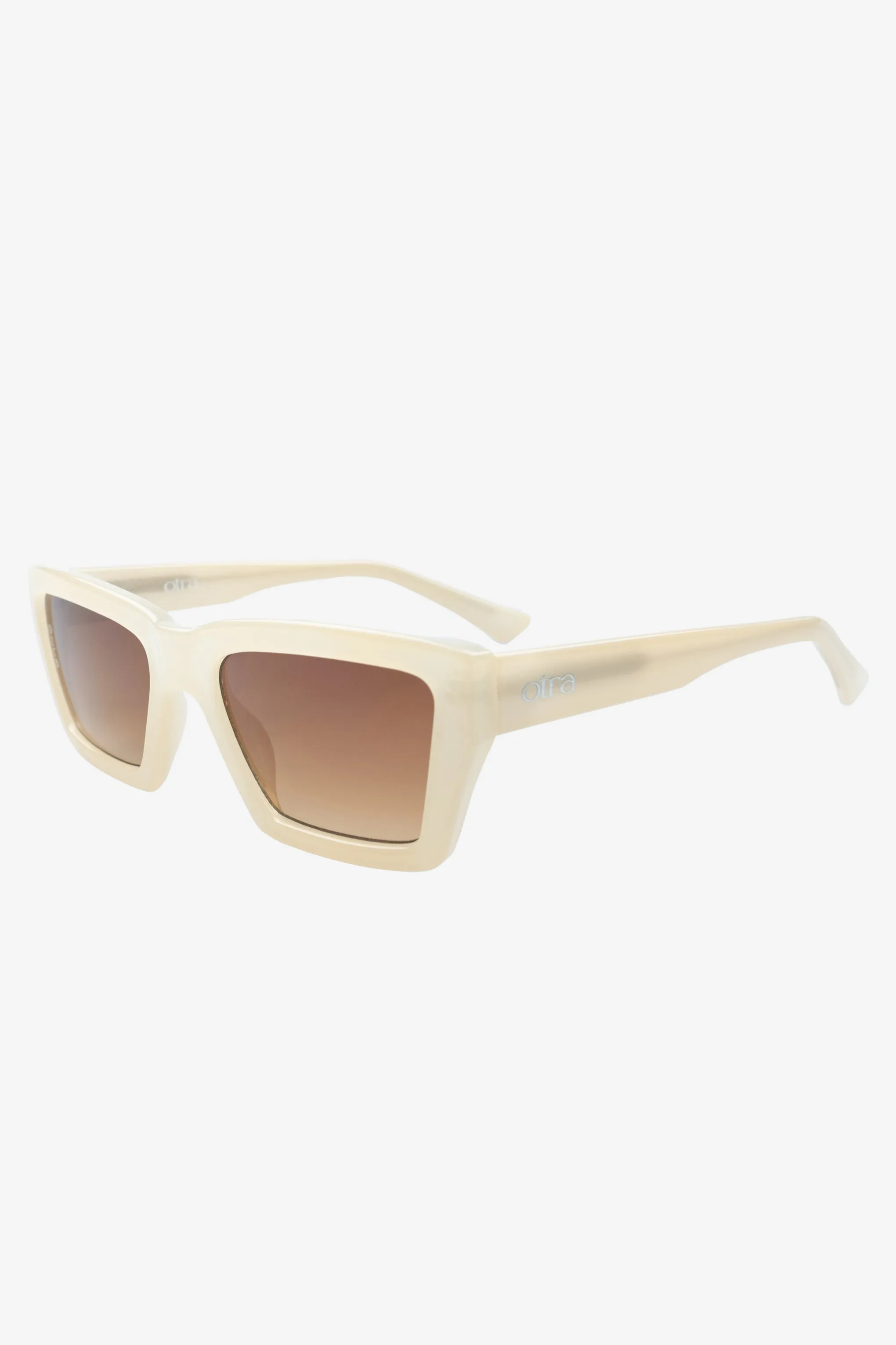 Fairfax | Otra Ivory Square Brown Tinted Sunglasses Club L London
