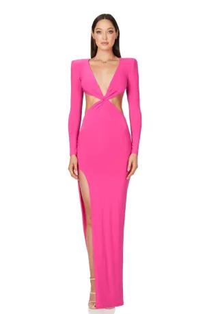 FINAL SALE: Jewel Gown Neon Pink by Nookie