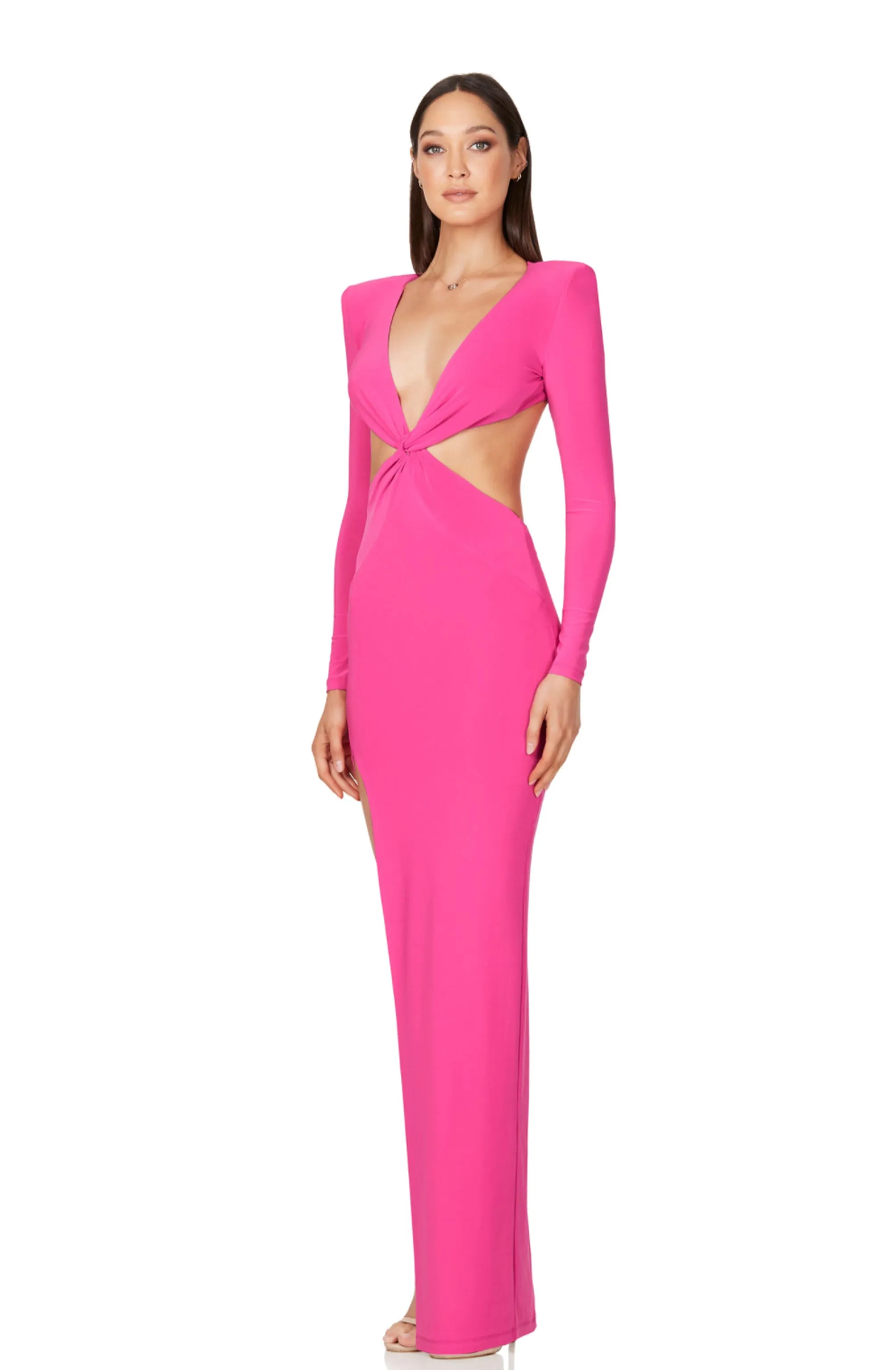 FINAL SALE: Jewel Gown Neon Pink by Nookie