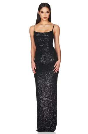 FINAL SALE: Lovers Black Gown by Nookie