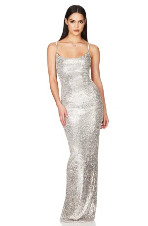 FINAL SALE: Lovers Silver Gown by Nookie