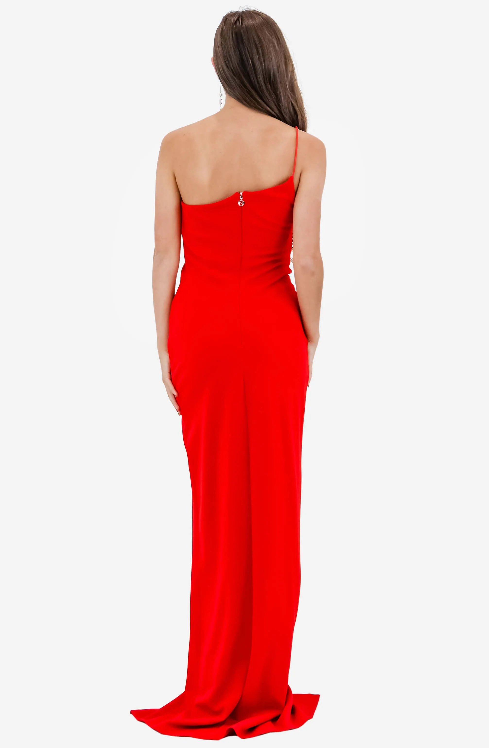 FINAL SALE: Lust One Shoulder Red Gown by Nookie