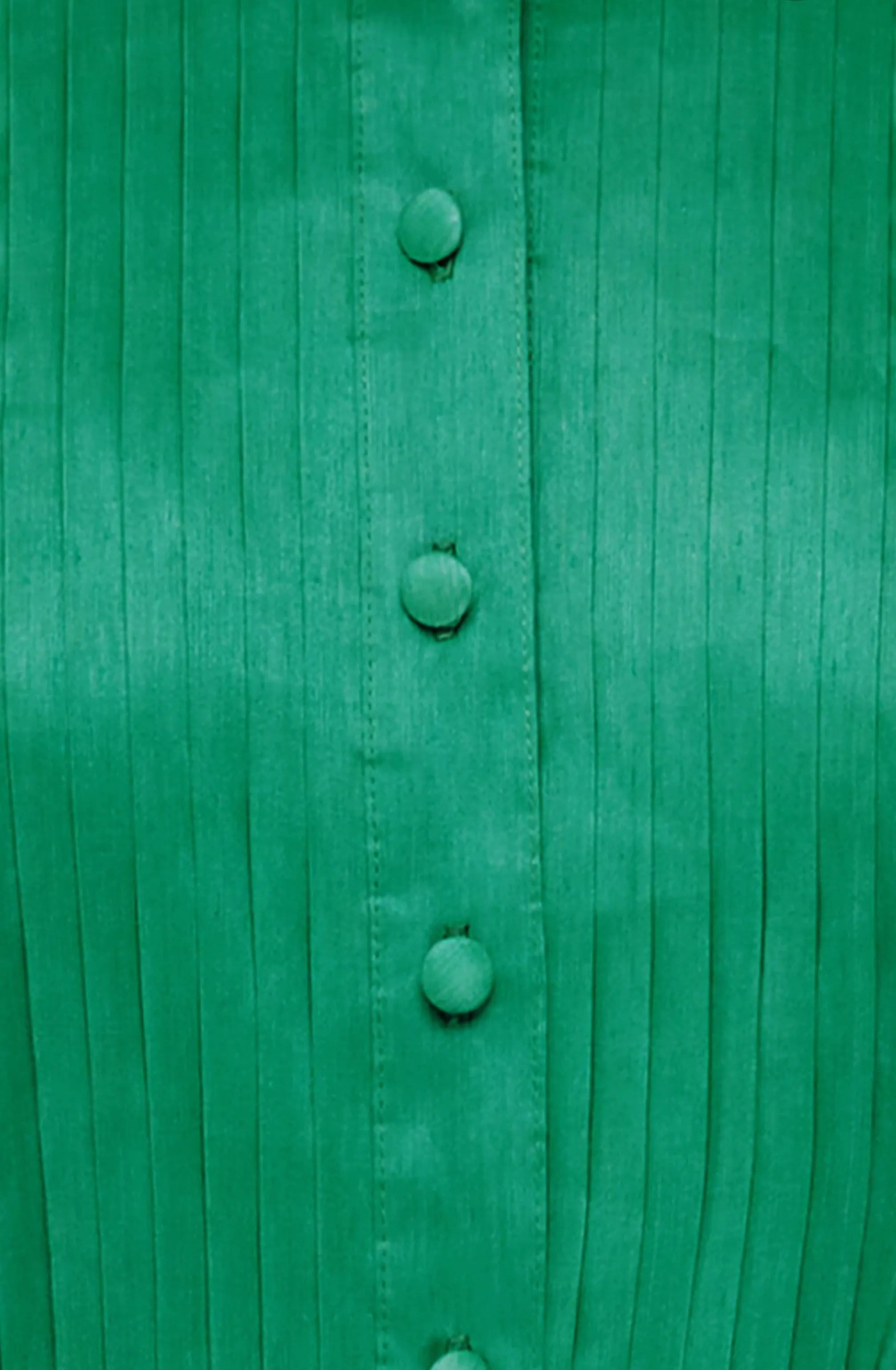 FINAL SALE: Viridian Silk Linen Dress Green by Leo & Lin
