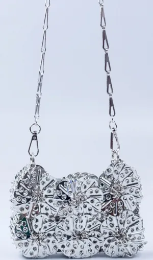 FLORAL CHAINMAIL BAG Gloria Lanvin