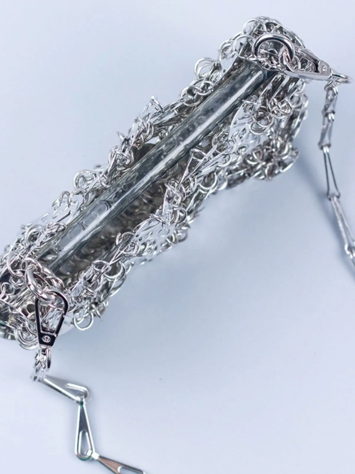 FLORAL CHAINMAIL BAG Gloria Lanvin