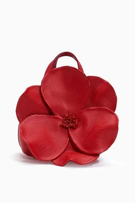 Floral PU Leather Handbag Gloria Lanvin