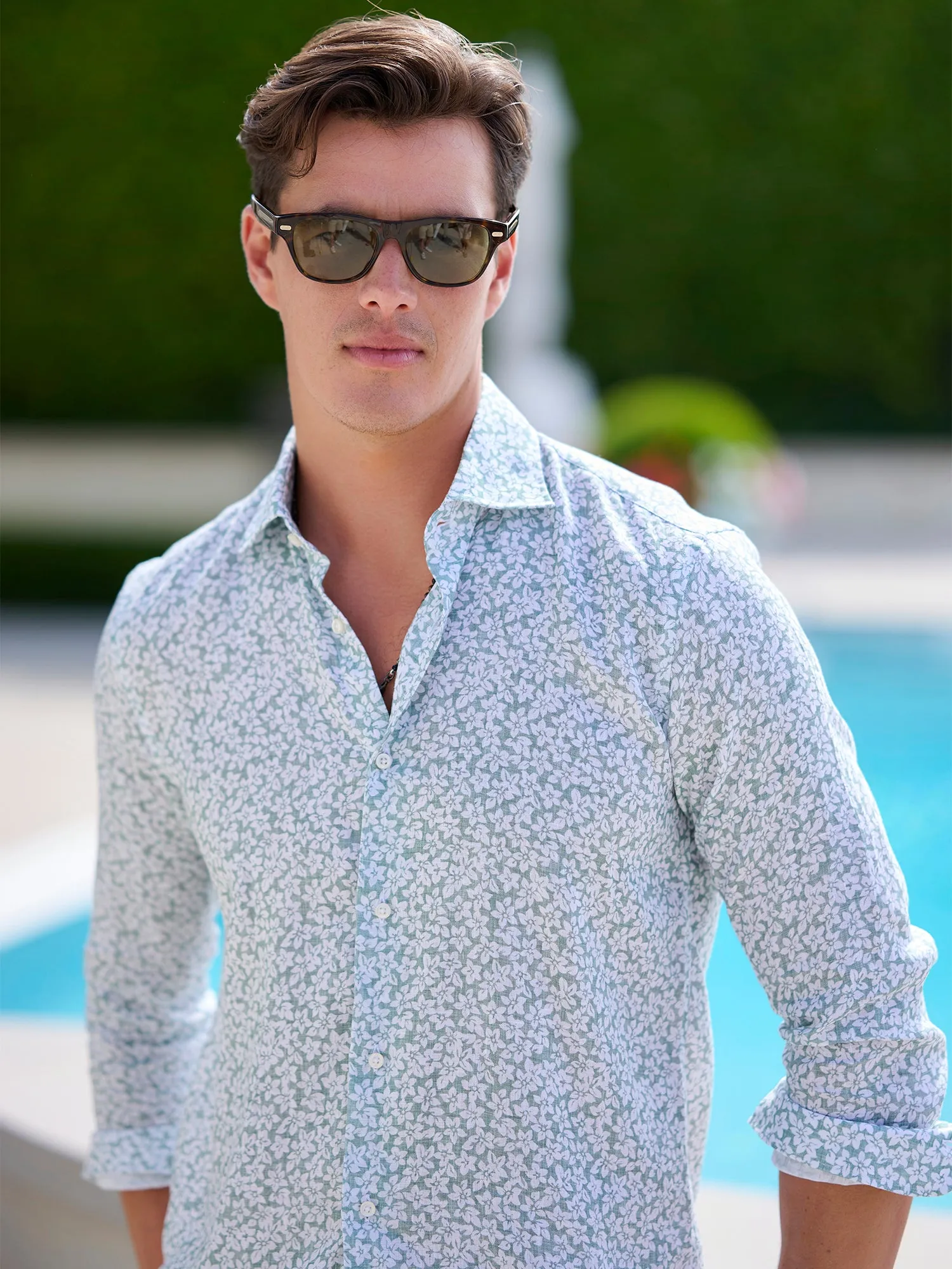 Flower Linen Shirt