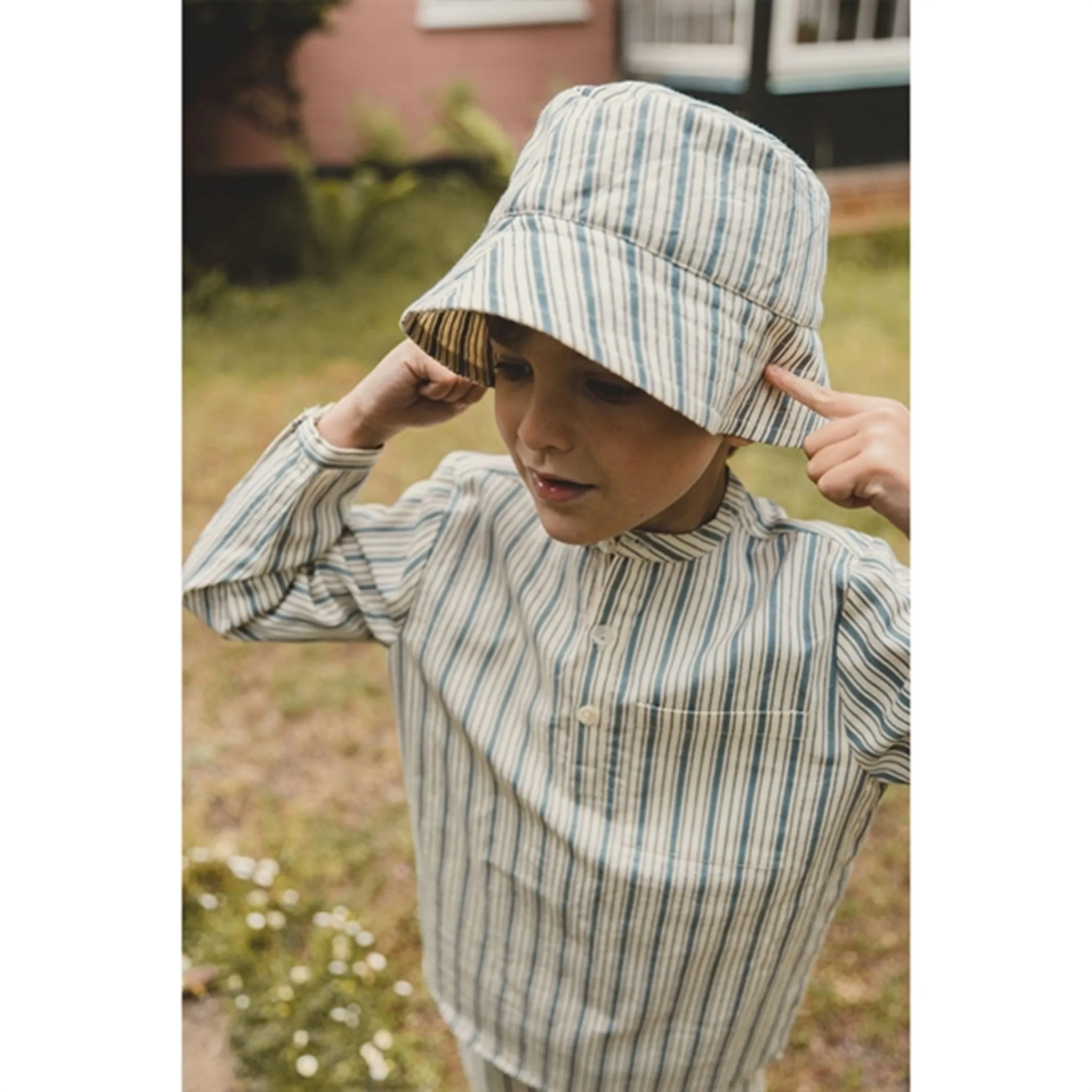 Flss Nori Bucket Hat Misty Stripe