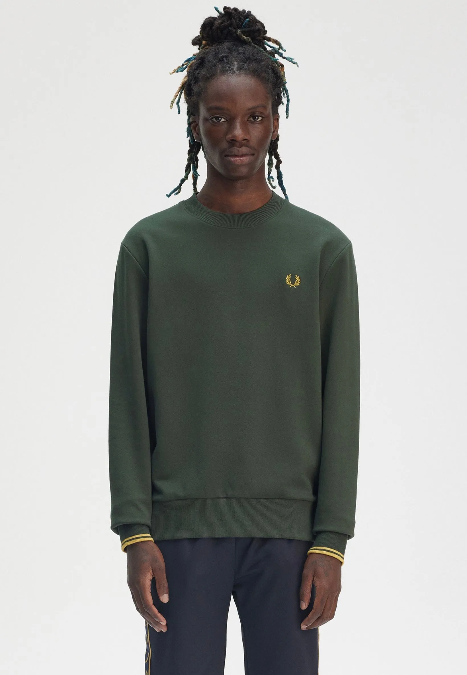 Fred Perry - Crew Neck Court Green - Sweater