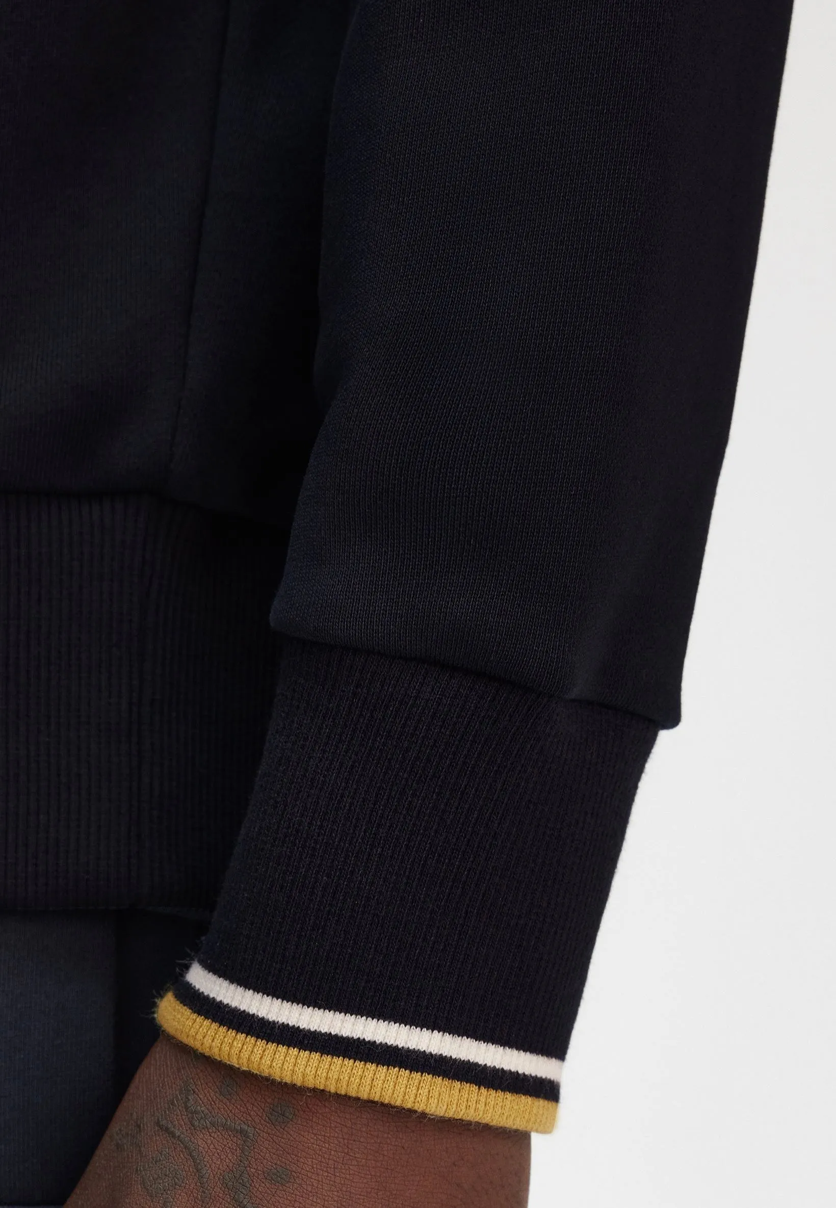 Fred Perry - Crew Neck Navy/Ecru/Honeycomb - Sweater