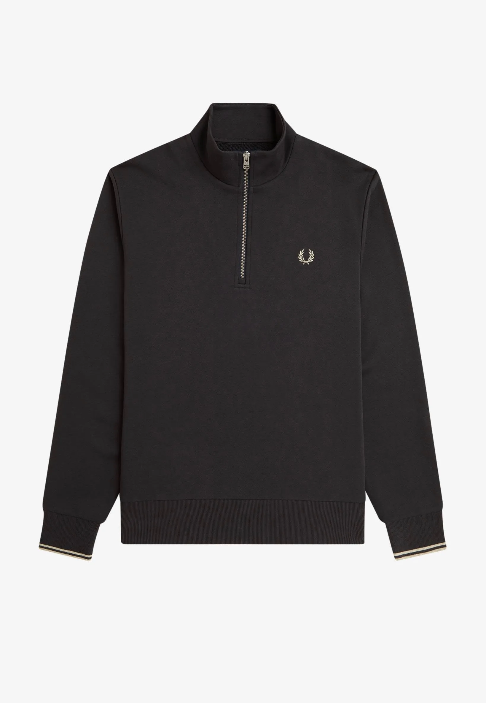 Fred Perry - Half Zip Anchor Grey/Oatmeal - Sweater