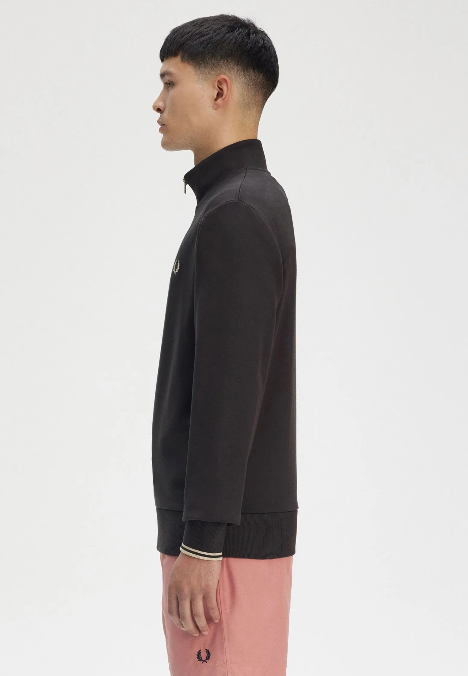 Fred Perry - Half Zip Anchor Grey/Oatmeal - Sweater