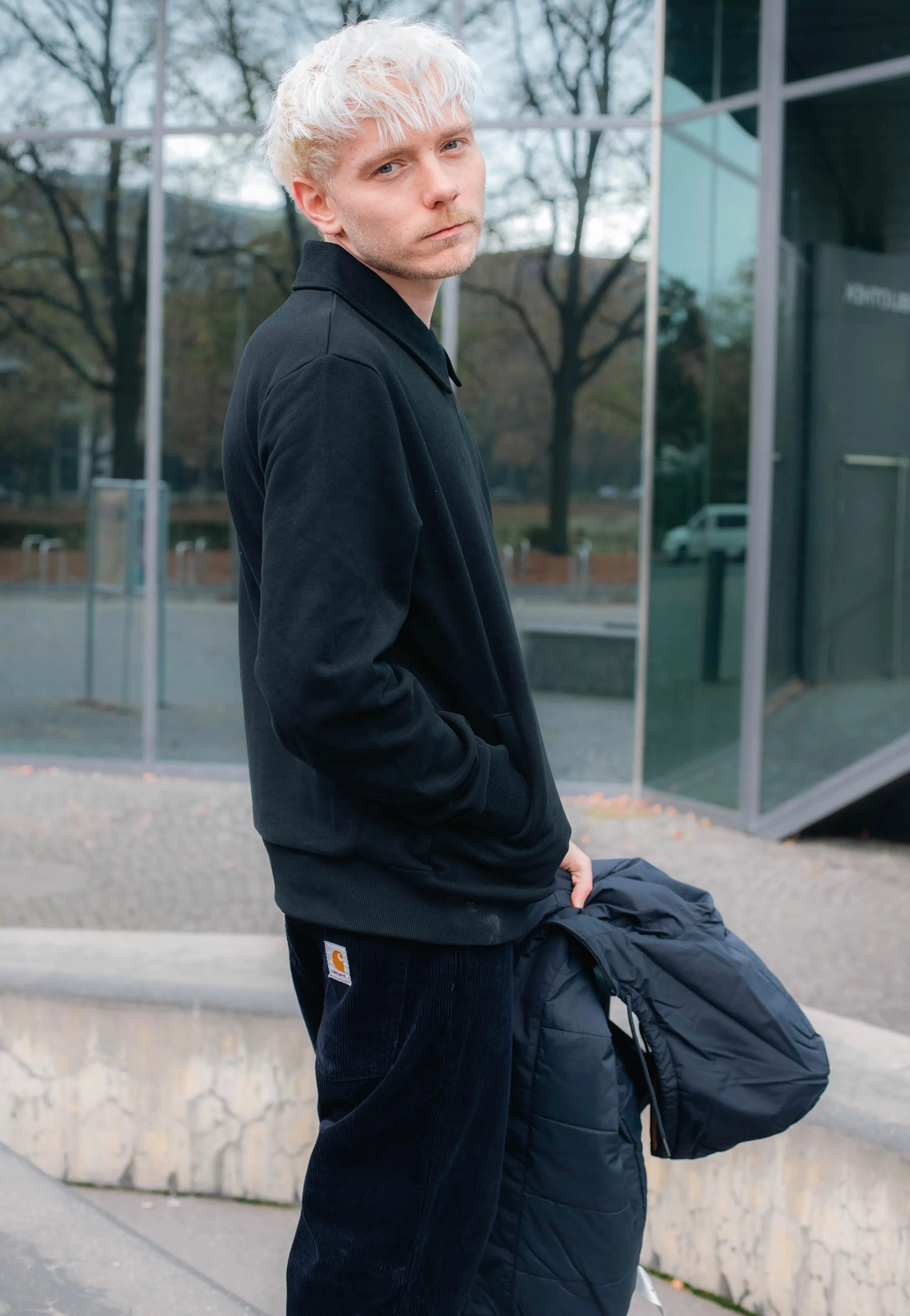Fred Perry - Half Zip Black - Sweater