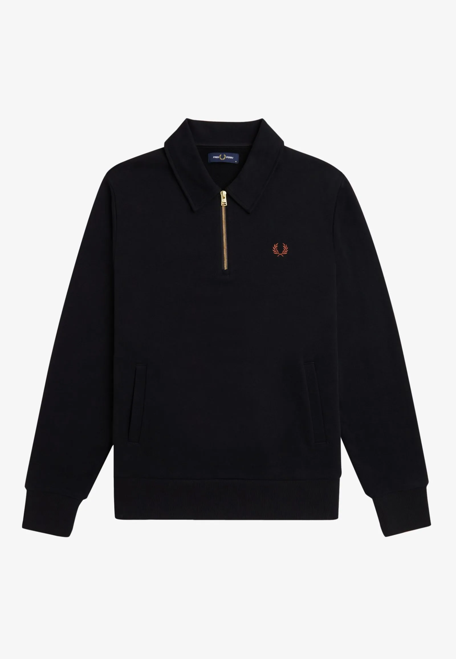 Fred Perry - Half Zip Black - Sweater