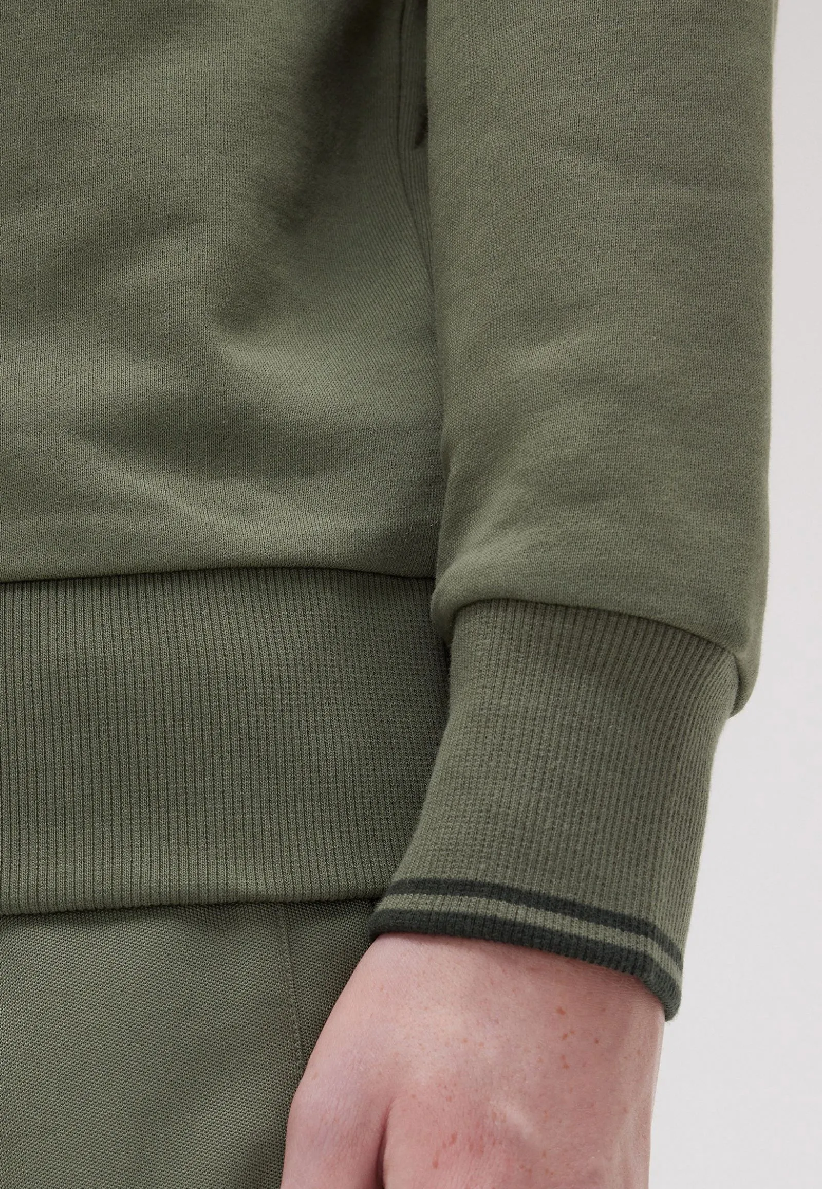 Fred Perry - Half Zip Laurel Wreath Green/Night Green - Sweater