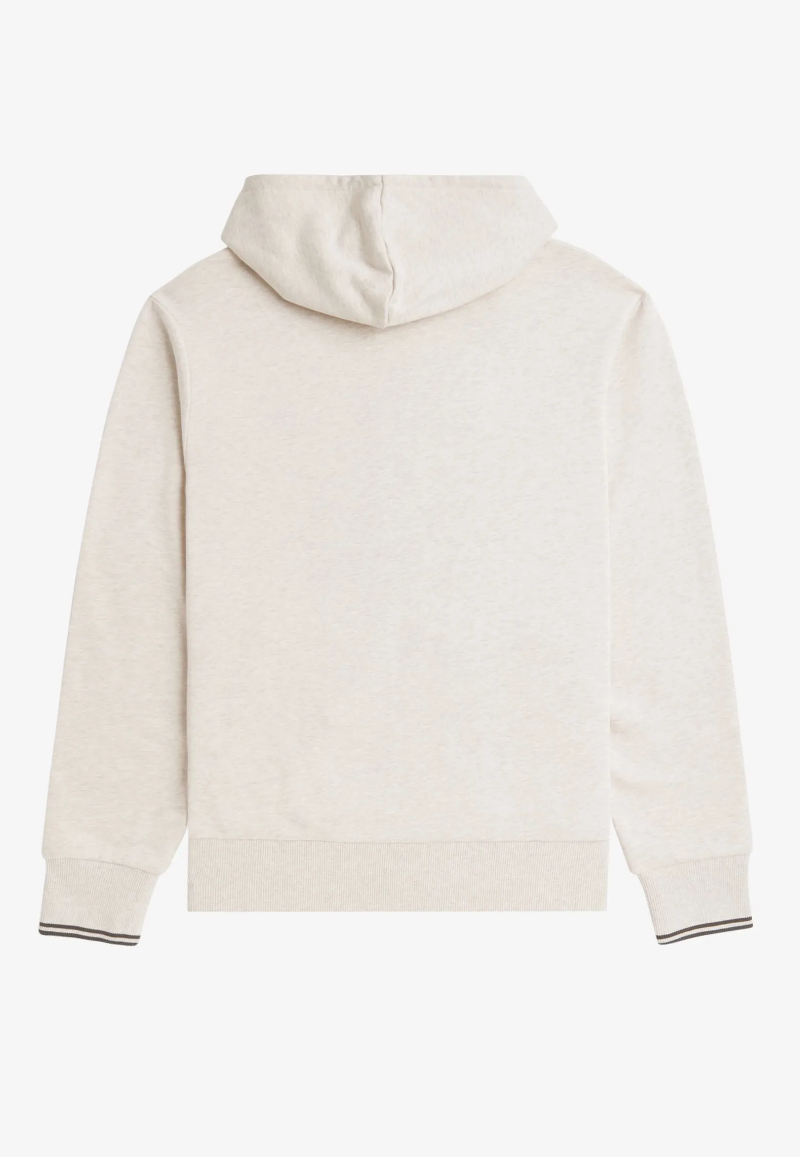 Fred Perry - Hooded Zip Through Porridge Marl/Anchor Grey - Zipper