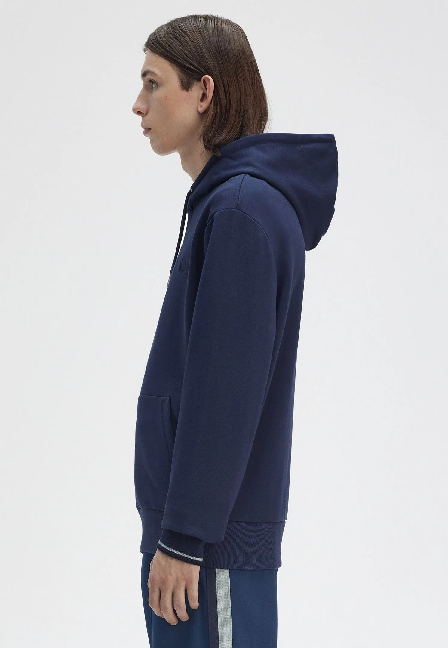 Fred Perry - Tipped Hooded Tennis Blue - Hoodie