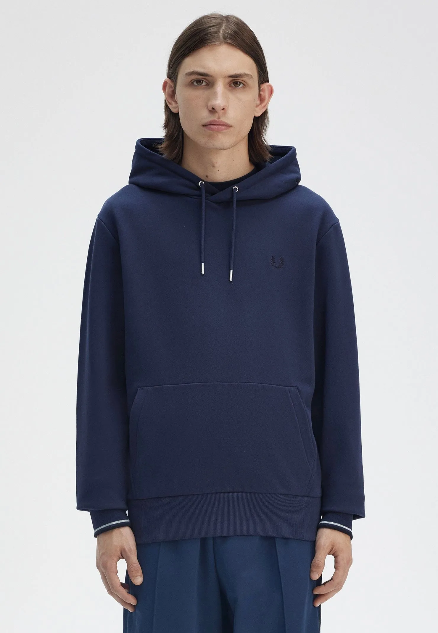 Fred Perry - Tipped Hooded Tennis Blue - Hoodie