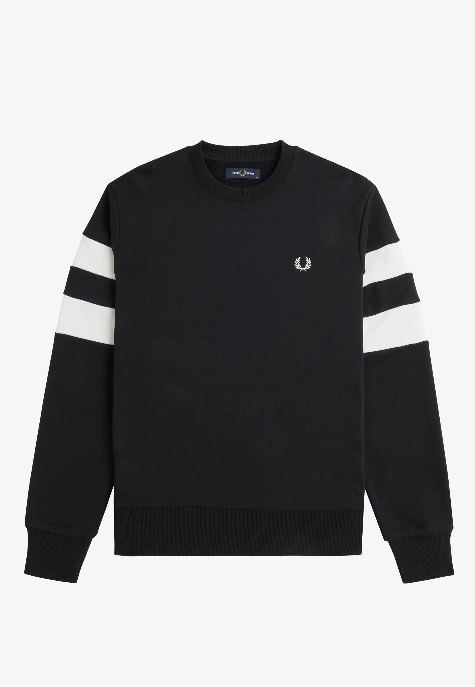 Fred Perry - Tipped Sleeve Black - Sweater