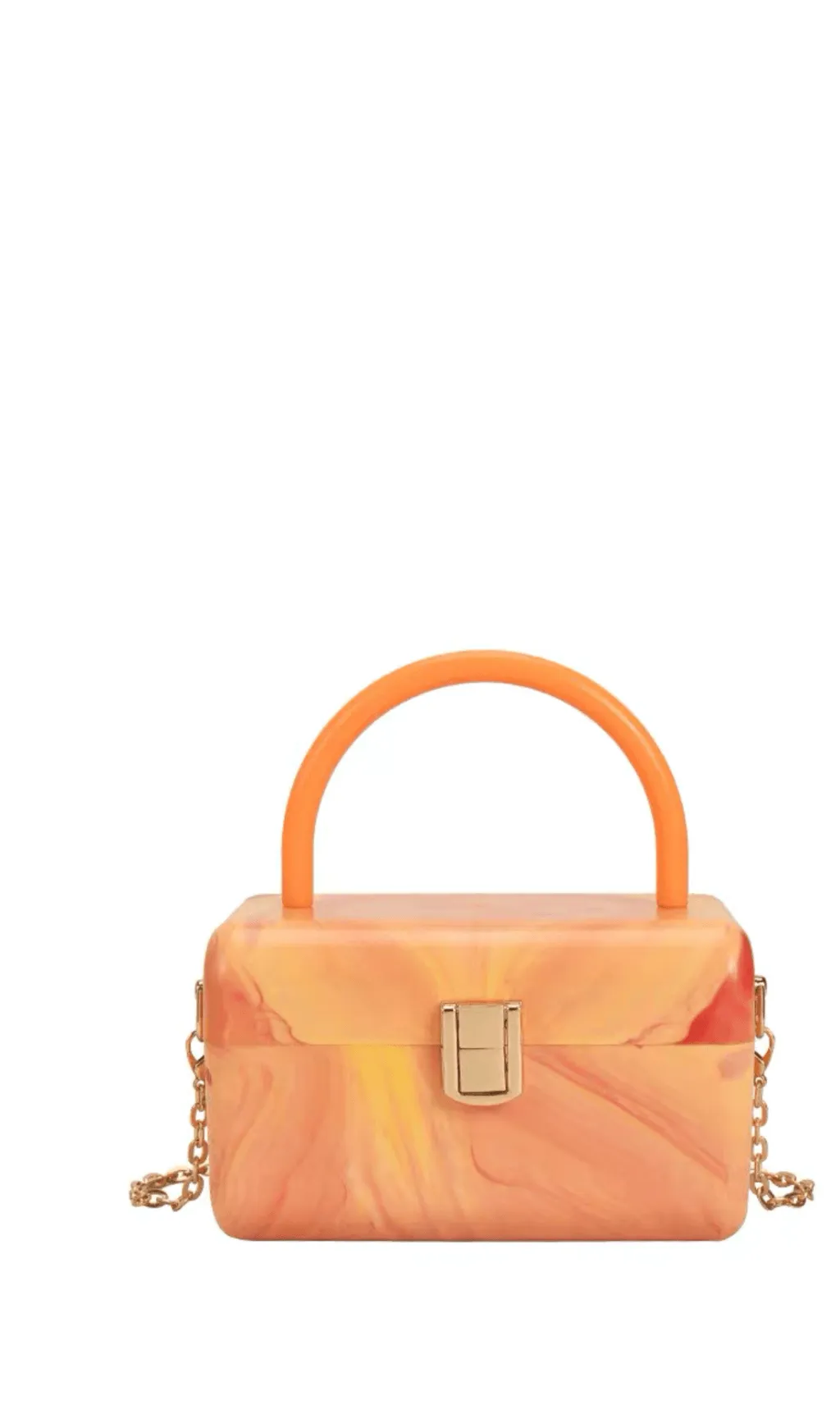FRENCH ACRYLIC BOX BAG Gloria Lanvin
