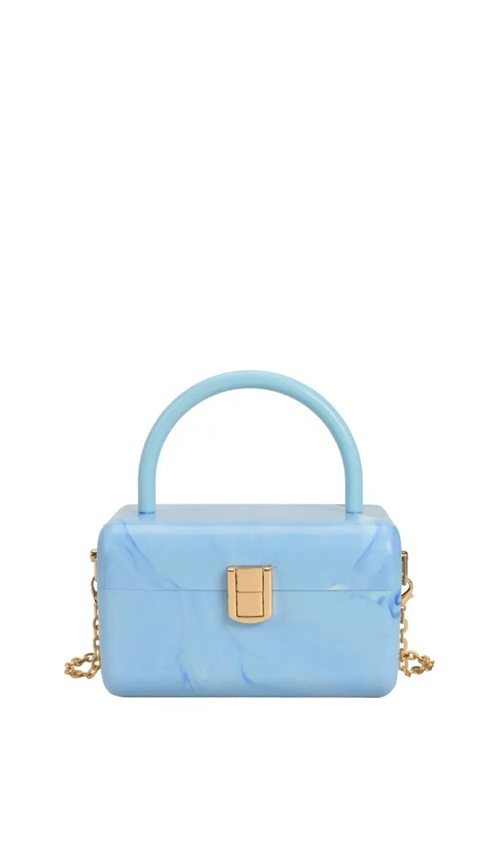 FRENCH ACRYLIC BOX BAG Gloria Lanvin