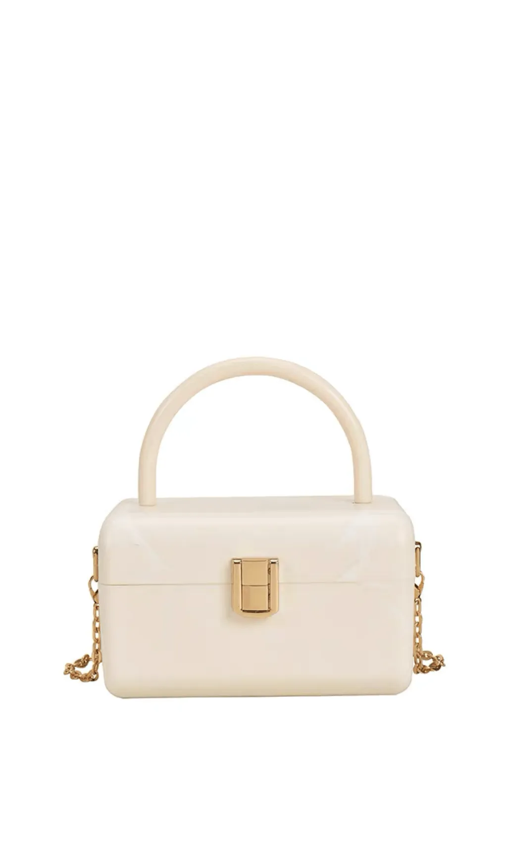 FRENCH ACRYLIC BOX BAG Gloria Lanvin