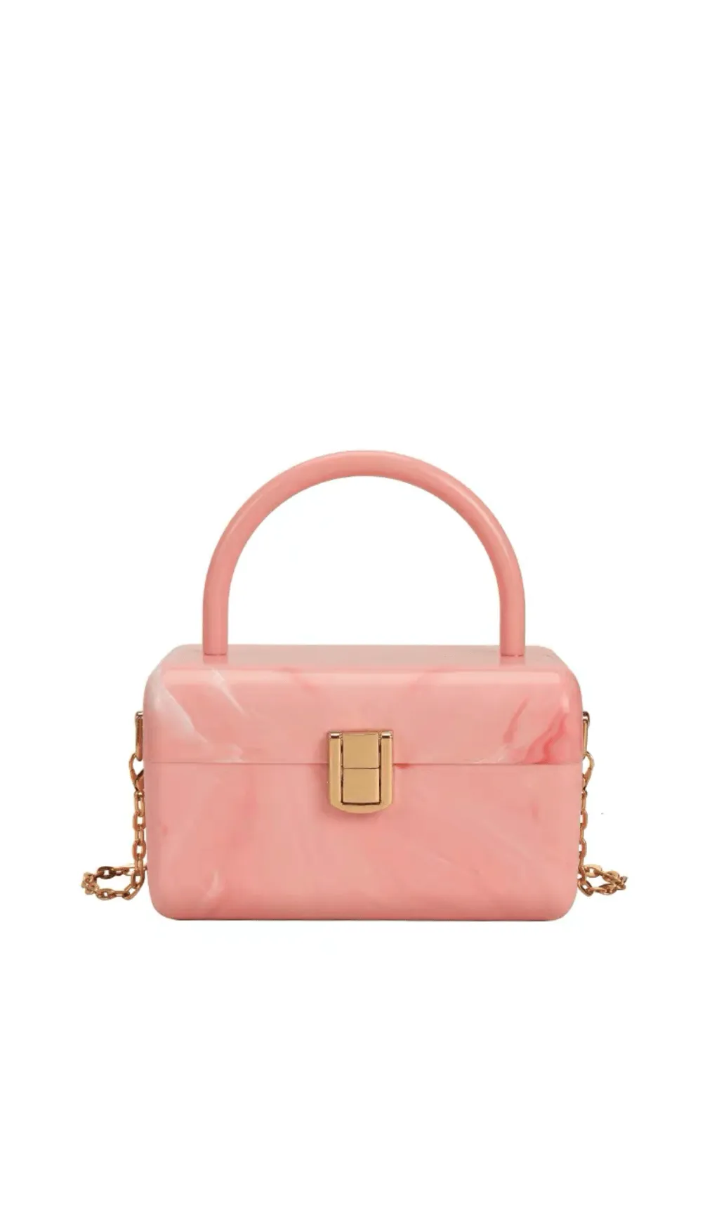 FRENCH ACRYLIC BOX BAG Gloria Lanvin