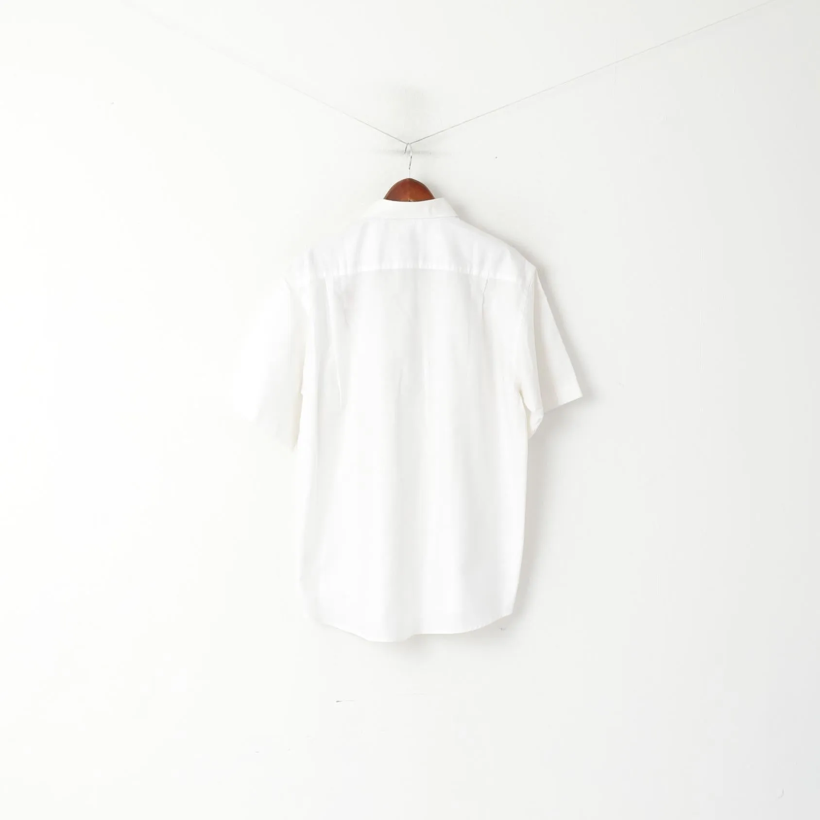 Fruit of the Loom Men L 41/42 Casual Shirt White Cotton Wir in Horst 2012 Top