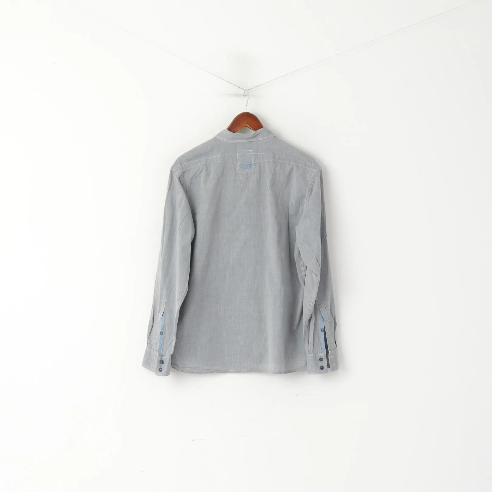 G-Star Raw Men XL (M) Casual Shirt Blue  Cotton Lakewood Long Sleeve Top