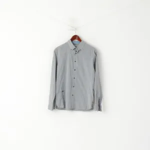 G-Star Raw Men XL (M) Casual Shirt Blue  Cotton Lakewood Long Sleeve Top