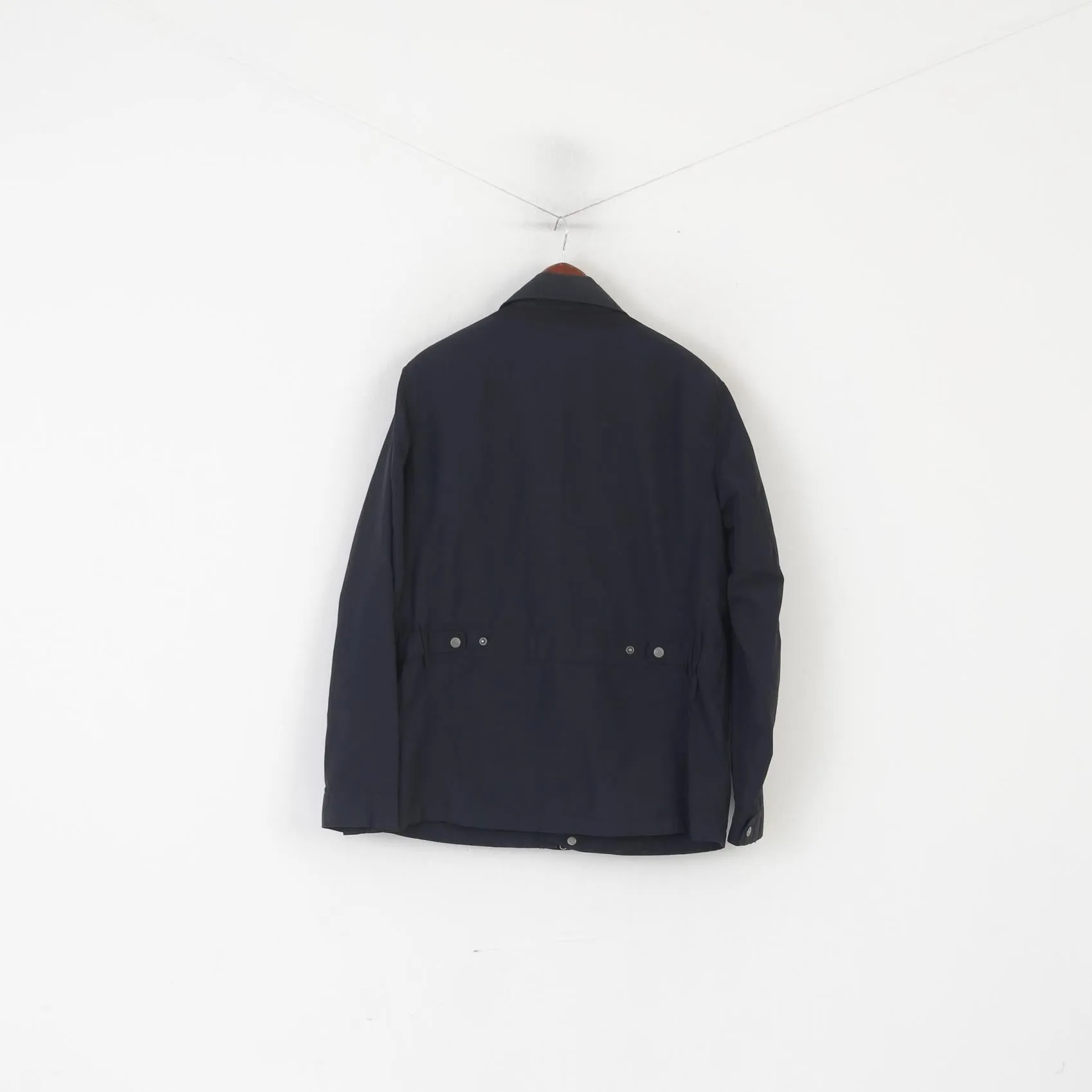 Geox Respira Men 50 40 M Jacket Navy Classic Breathes Lightweight Zip Up Top