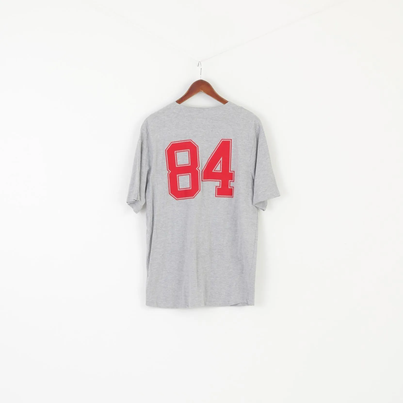 Ghostbuters Men M Shirt Gray Cotton Vintage Buttoned Graphic #84 Top