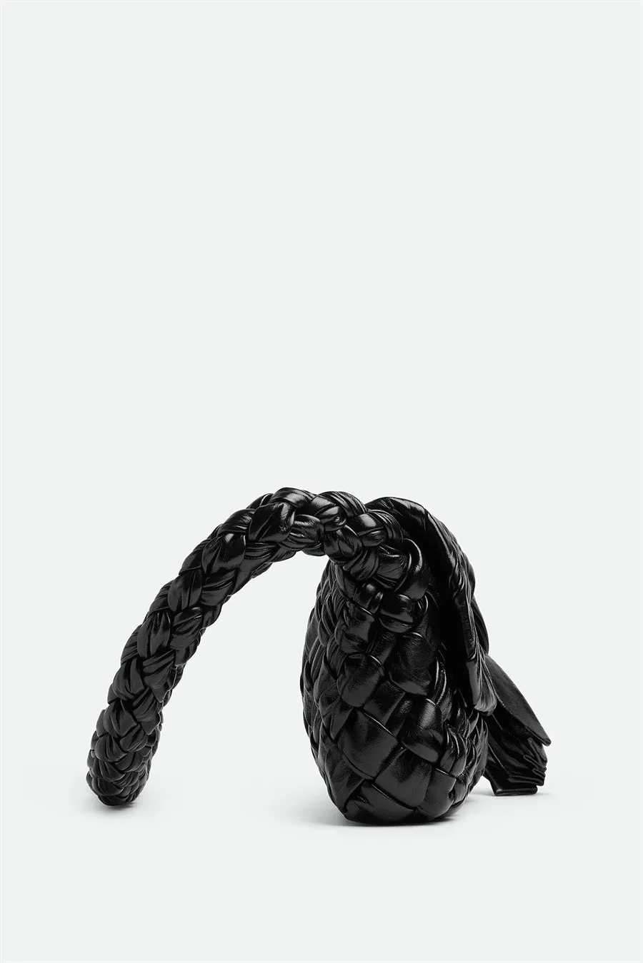 Giana Weave Shoulder Bag - Black Gloria Lanvin