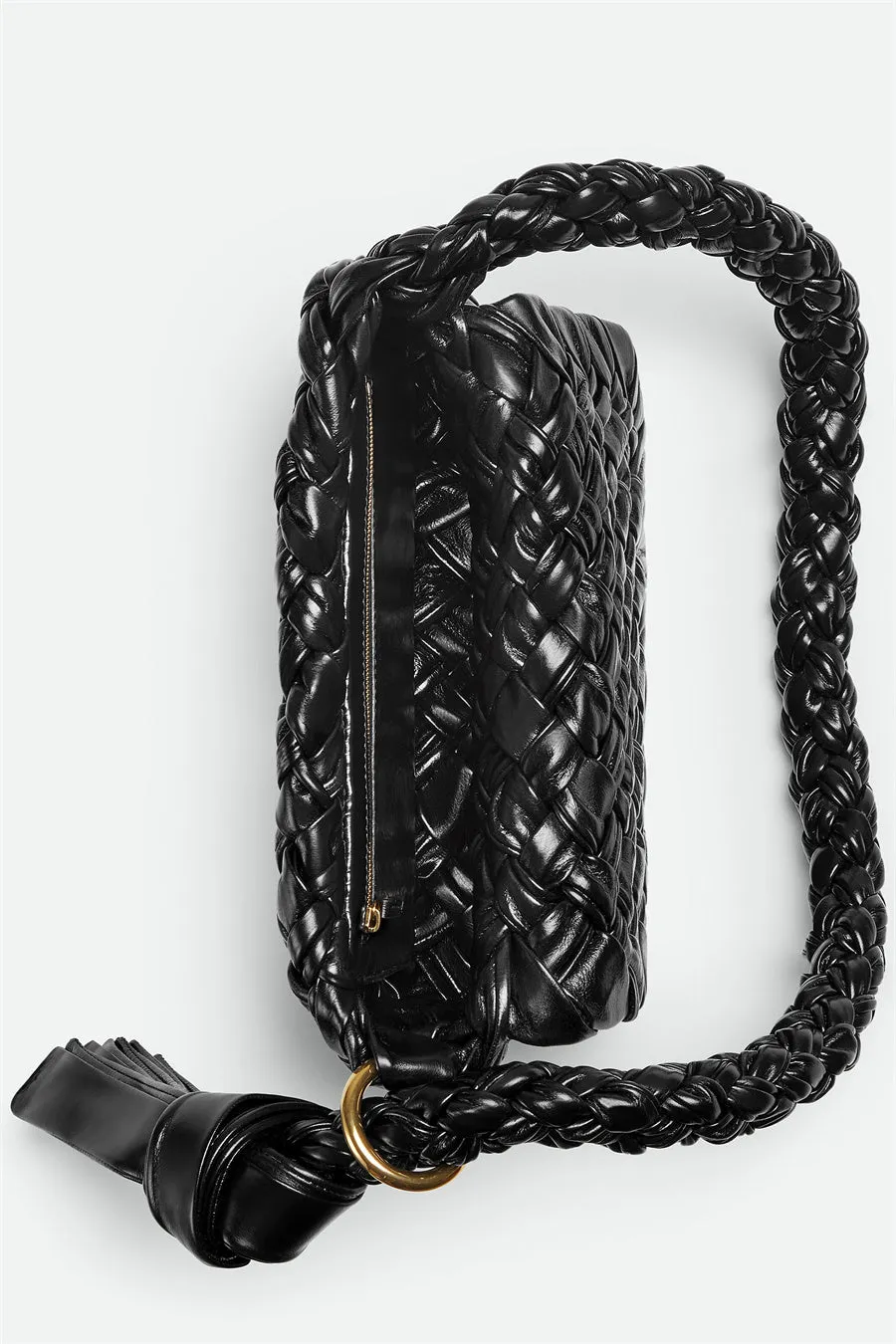 Giana Weave Shoulder Bag - Black Gloria Lanvin