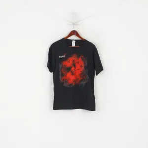 Gildan Men L Shirt Black Cotton Rush Clockwork Angels Music Band Tee Top