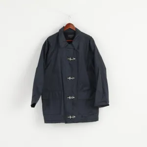 Gina Benotti Sport Women L Jacket Navy Blue Nylon Full Zipper Waterproof Top