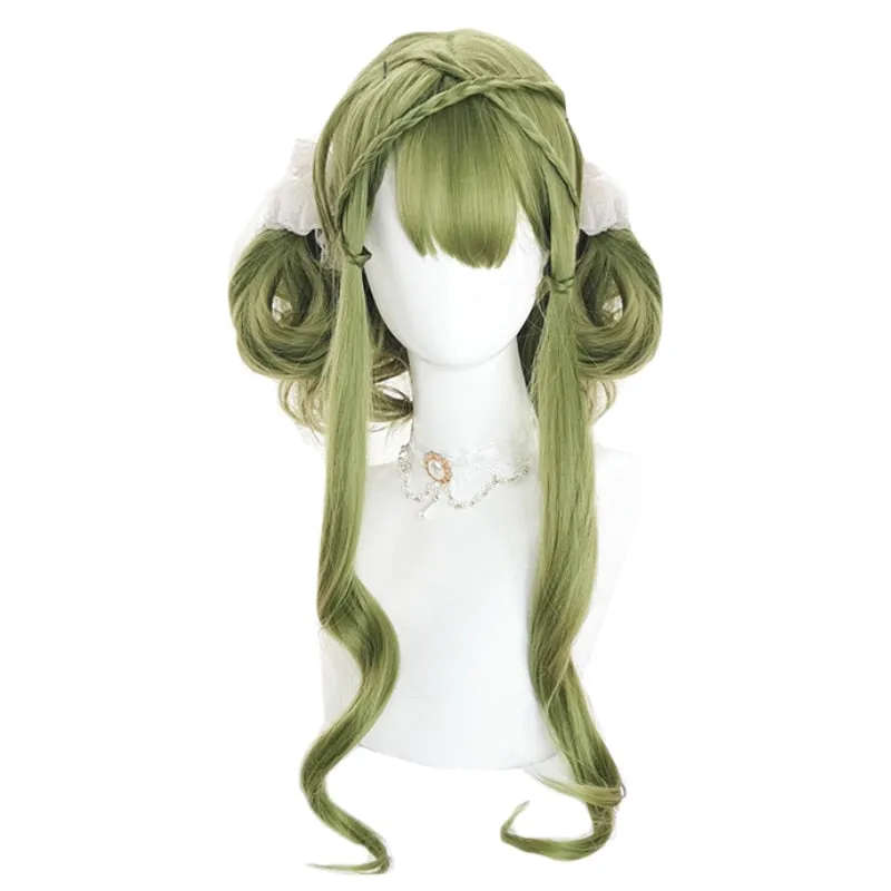 Green Long Wavy Cosplay Wig