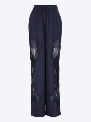Hace lace panelled pants