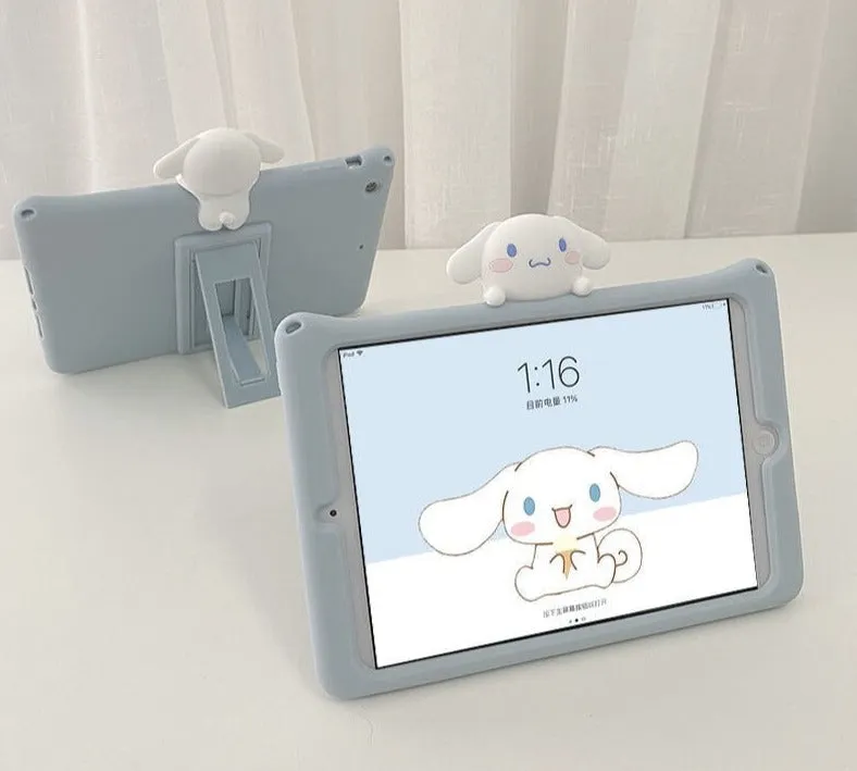 Happy Puppy iPad Case With Lanyard