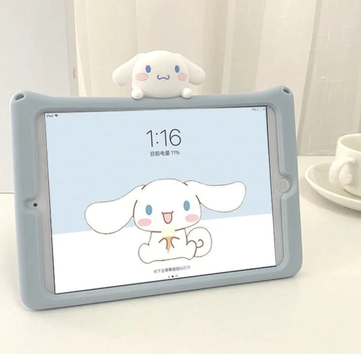 Happy Puppy iPad Case With Lanyard