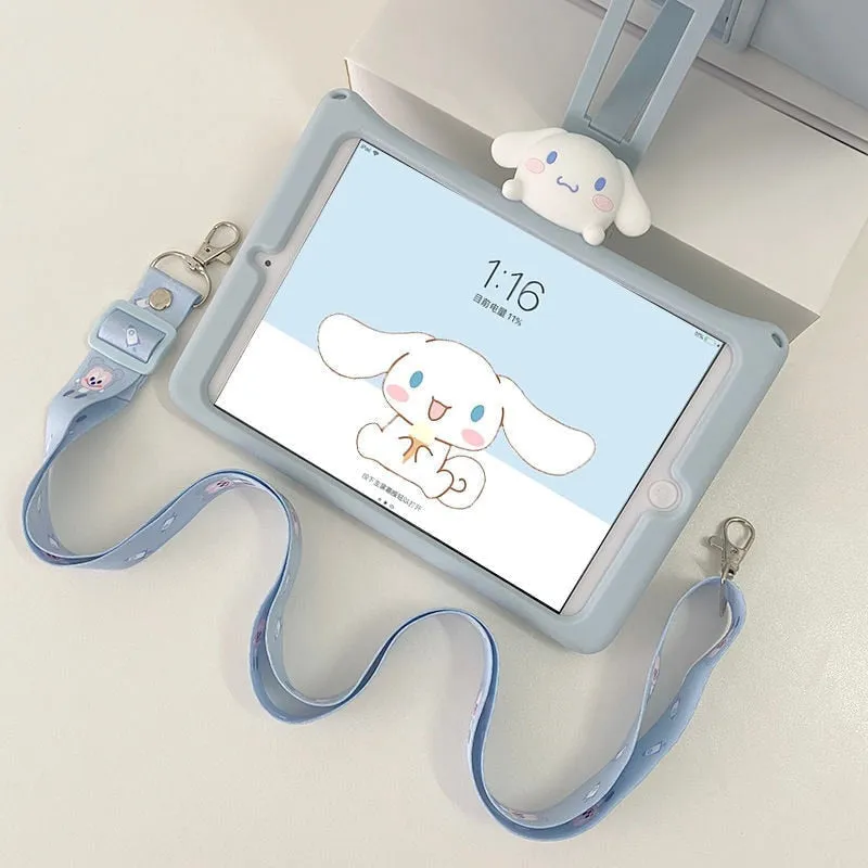 Happy Puppy iPad Case With Lanyard