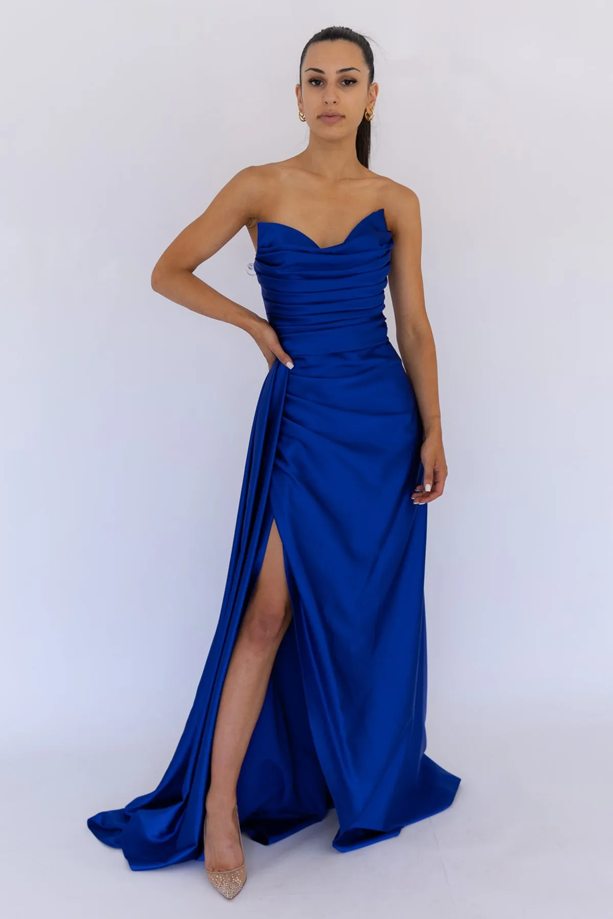 Harper Corset Gown Blue by HSH