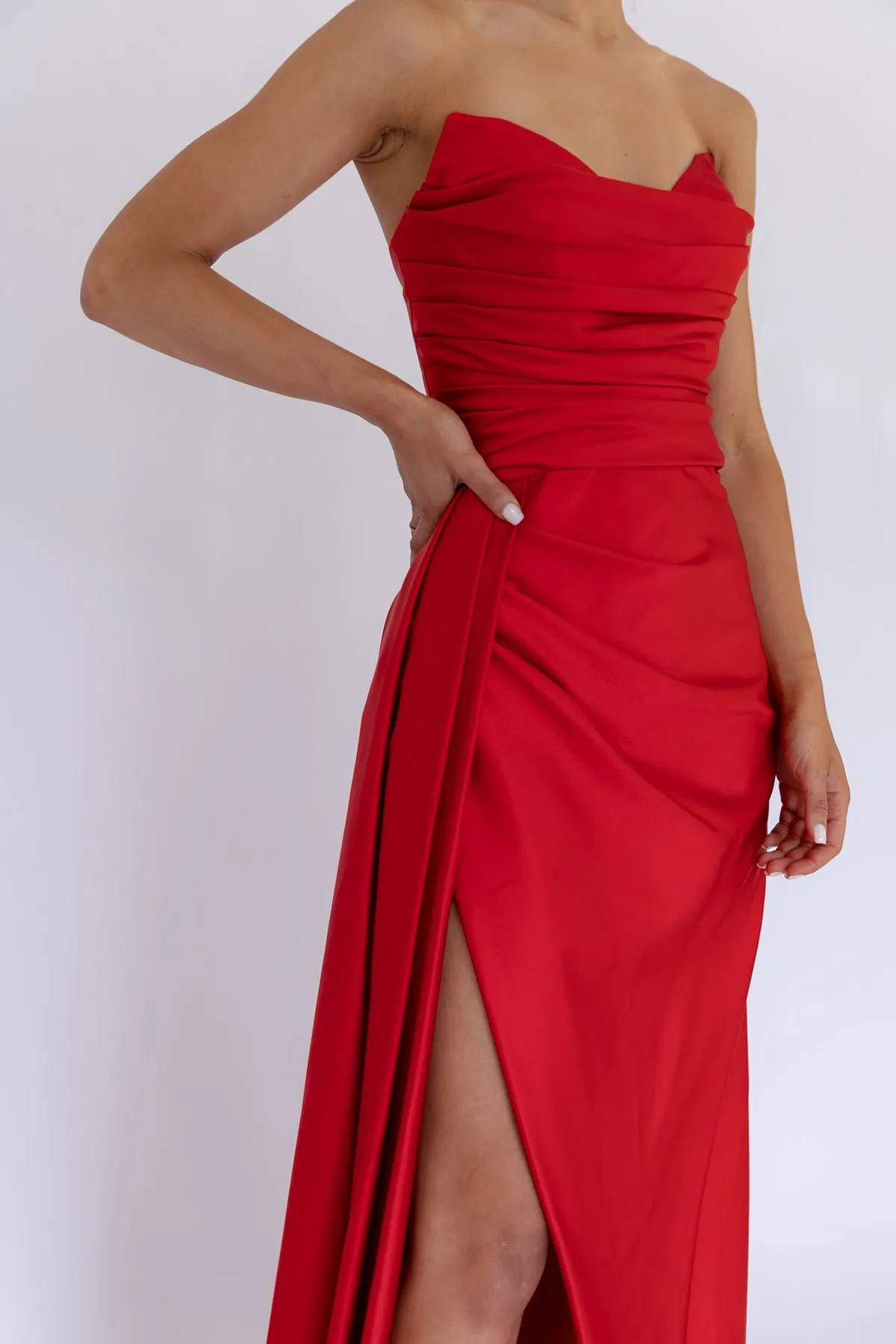 Harper Corset Gown Red by HSH