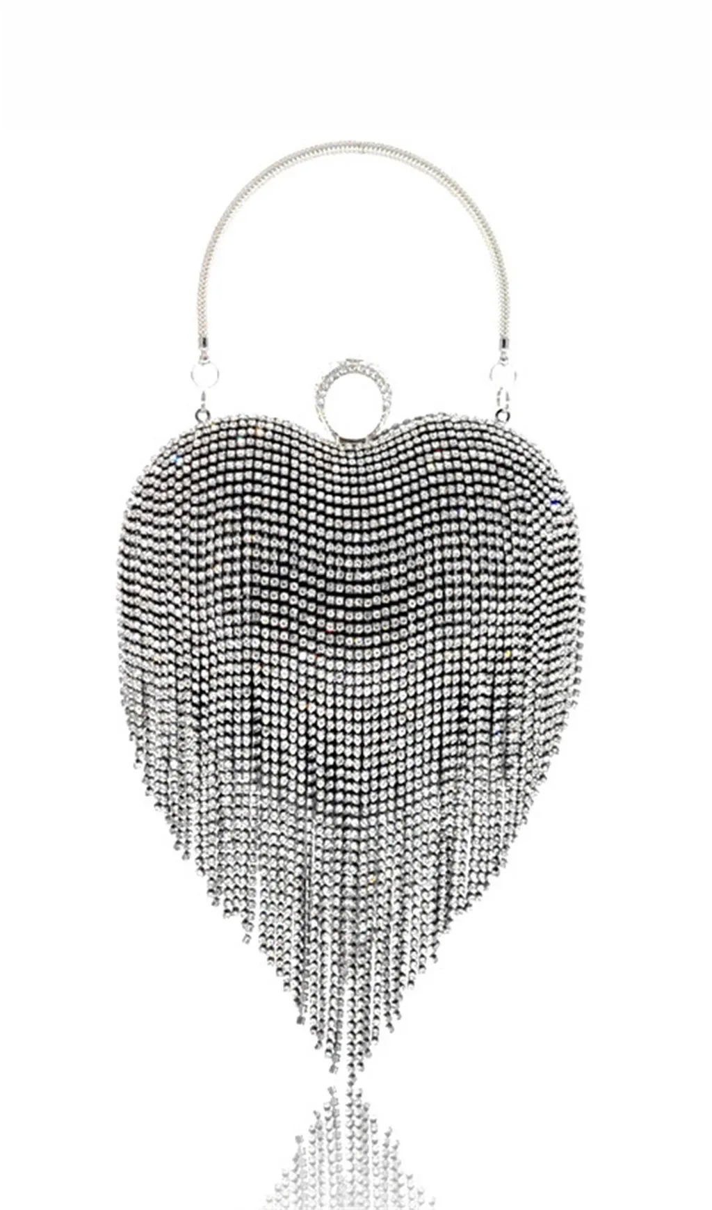 HEART TASSEL DINNER BAG Gloria Lanvin