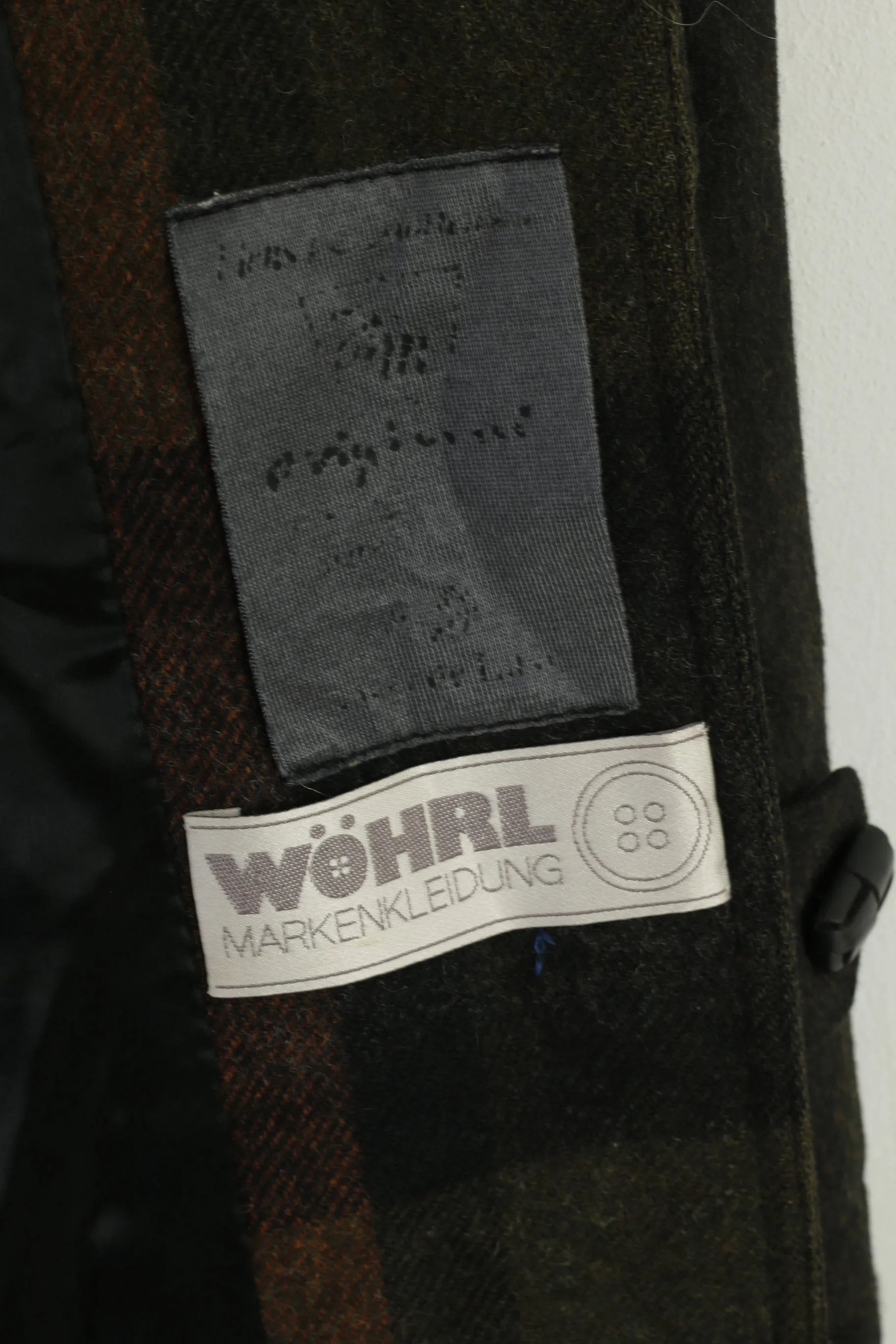Hensel & Mortensen Men L Coat Gray Green Woll Berlin Vintage Single Breasted Classic Top
