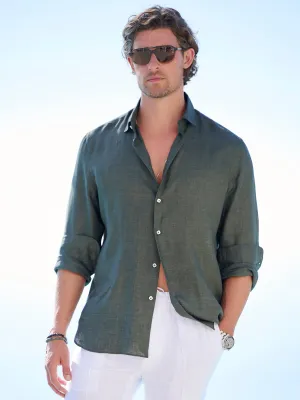 Herringbone Linen Shirt