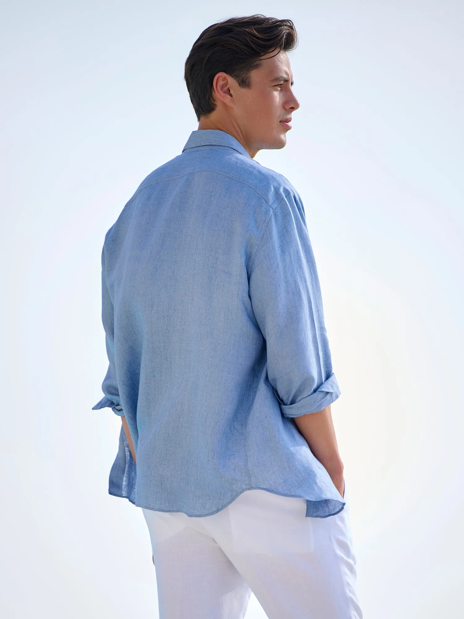 Herringbone Linen Shirt
